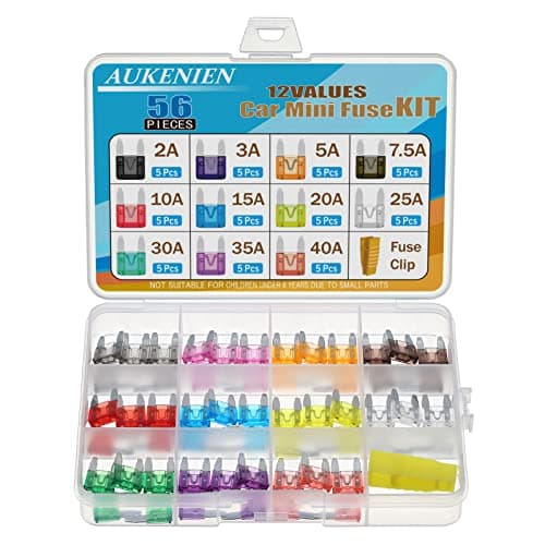 Image of AUKENIEN Mini Fuses Automotive Auto Car Blade Small Fuse Assorted 2 3 5 7.5 10 15 20 25 30 35 40 Amp ATM/APM Replacement Fuse for Vehicle RV SUV Motorcycle Truck Motor Boat