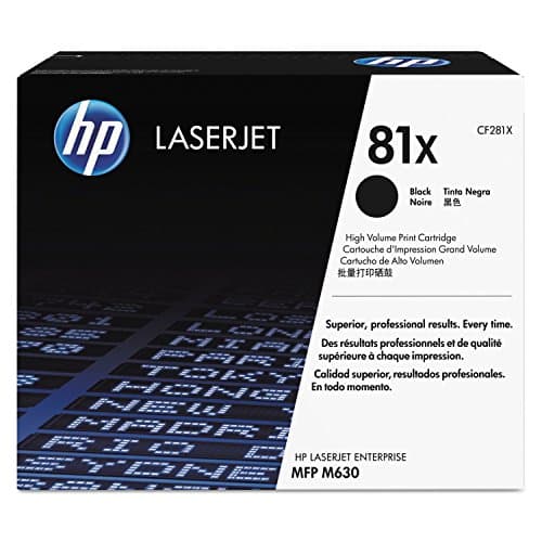 Image of HP 81X High Yield Black Original LaserJet Toner Cartridge Page Yield 25K (CF281X)