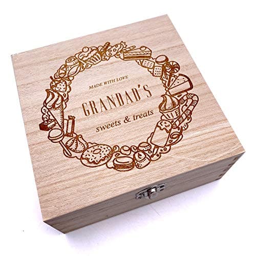 Image of ukgiftstoreonline Personalised Sweets and Treats Wooden Box