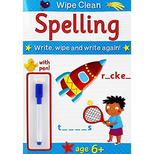 Image of Brown Watson Wipe Clean Spelling - Ages 6 Plus