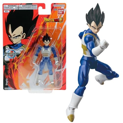 Image of Bandai Dragon Ball Evolve Vegeta Action Figure | 12.5cm Dragon Ball Super Anime Toy | Collectible Action Figure | Anime Gifts for Fans