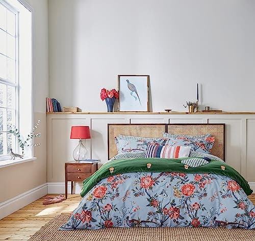 Image of Joules CHINOISE FLORAL COVER SET BLUE
