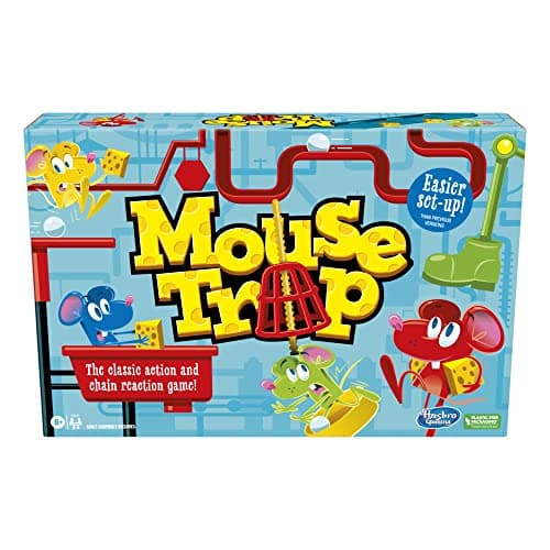 Image of Hasbro Gaming Mouse Trap Board Game for Kids Ages 6 and Up, Classic Kids Game for 2-4 Players with Easier Set-Up than Previous Versions, Multicolor, One Size