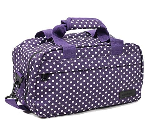 Image of Members Essential On-Board New Easyjet 2021 Size Ryanair Compliant Hand Baggage in Purple Polka Dot- 40 x 25 x 20cm