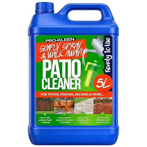 Image of Pro-Kleen Patio Cleaner Mould and Algae Killer Ready to Use Simply Spray & Walk Away 5 Litres Patios, Fencing, Decking and Resin Driveways No Bleach or Acid