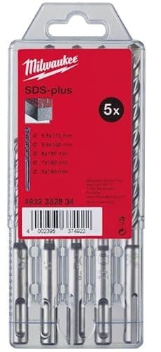 Image of SDS Plus M2 Drill Bit 2 Cut Set, 5 Piece