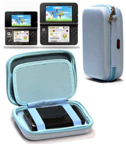 Image of Navitech Blue Premium Travel Hard Carry Case Cover Sleeve Compatible with The Nintendo 3DS XL & 3DS