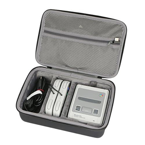 Image of co2CREA Hard Travel Case for Nintendo Classic Mini Console,Protective Hard Shell Carry Bag for Super NES /Super Nintendo Entertainment System & Accessories,Case only