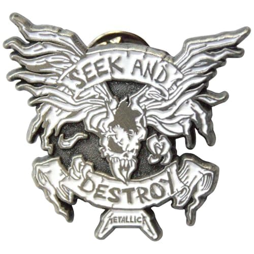 Image of Metallica Seek And Destroy Pin Badge One Size