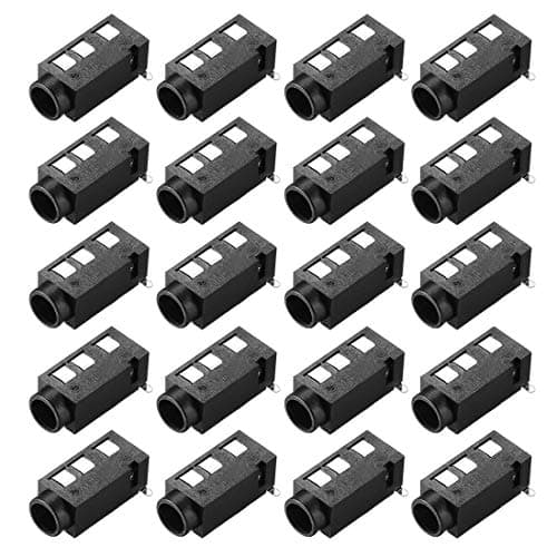 Image of uxcell 3.5 mm Audio Jack Connector PCB Mount Female Socket 4 Pin PJ-320D 20pcs