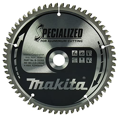Image of Makita B-33283 Specialized Aluminium Cutting Saw Blade 190x20x60T
