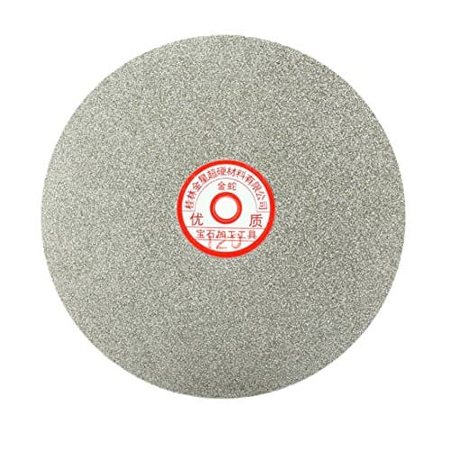 Image of sourcingmap 200mm 8-inch Grit 120 Diamond Coated Flat Lap Disk Wheel Grinding Sanding Disc