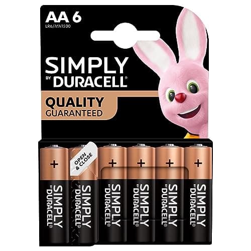 Image of Duracell Simply Alkaline Battery AA Size - 6 packM - N1500B6SIMPLY