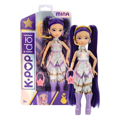 Image of K-Pop Fashion Doll Mina – Pop Star Doll with Accessories, Dress-Up Idol Toy, Music & Fashion Doll for Kids, Collectible Doll Gift for Girls