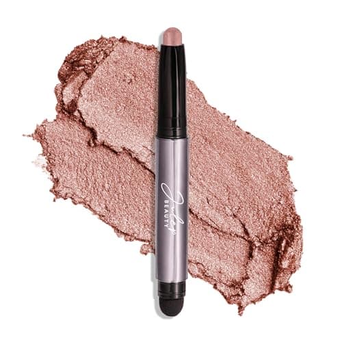 Image of Julep Eyeshadow 101 Crème-to-Powder Eyeshadow Stick (Rose Shimmer) Long-Lasting, Waterproof Eye Shadow - Blendable, Crease-Proof with Built-In Smudger