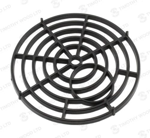 Image of Black Round 7" 175mm Stadium Plastic Drain Grate Gully Grid Cover