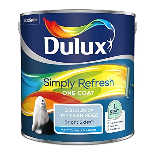 Image of Dulux Simply Refresh One Coat Matt Emulsion Paint - Bright Skies - 2.5 Litre, 5599874