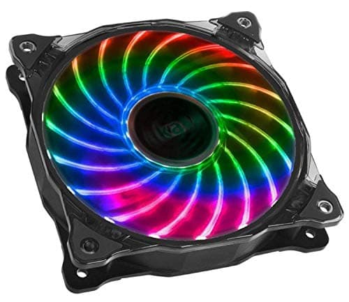 Image of Akasa Vegas X7 | RGB Fan | Low Noise Case Fan | 1200 RPM | 4 Pin RGB LED Connector | Anti-vibration Pads | 120mm PC Fan | For PC, Heatsink, CPU Cooling, Ventilation | AK-FN093