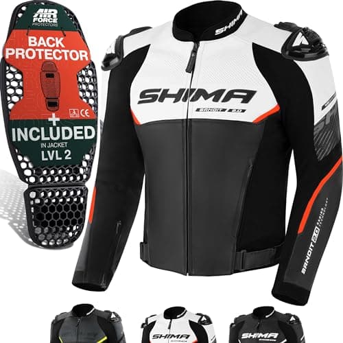 Image of SHIMA Mens Bandit 2.0 Motorcycle Suit, Jacket/Red, 48 EU