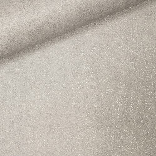 Image of SOPHIE LAURENCE Plain Textured Metallic Glitter Grey Silver Wallpaper for Living Room Bedroom (Grey Silver)