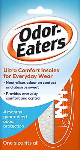 Image of Odor-Eaters Ultra Comfort, Odour-Destroying, Deodorising Comfort Insoles, for Everyday Wear, Pack of 6