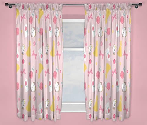 Image of Disney Princess Curtains – Perfect for Any Children’s Bedroom – 54 inch Size, Microfibre, Pink, 22 x 3.6 x 27.5 cm