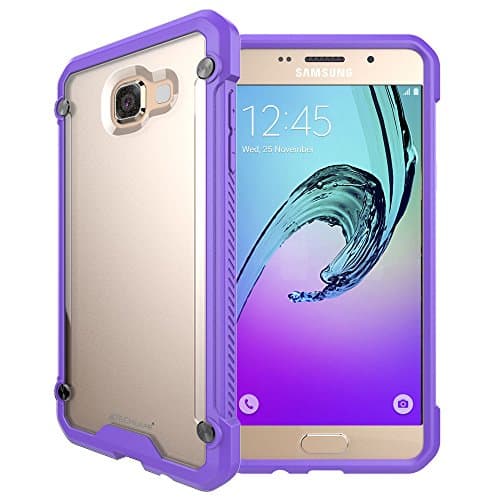 Image of TECHGEAR Galaxy A3 2016 Case - [Fusion Armour] Premium Slim Hybrid Tough Rugged Protective Bumper Case Heavy Duty Protection Cover Compatible with Samsung Galaxy A3 2016 (SM-A310 Series) - Purple