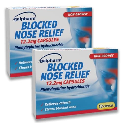 Image of 2X 12 Capsules Galpharm Blocked Nose Relief – Bundled by Smart Cutie