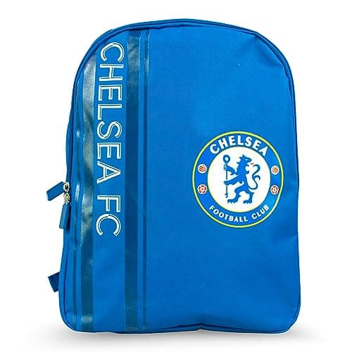 Image of Hy-Pro Officially Licensed Chelsea F.C. Stripe Large Backpack | Blues, Lightweight, Rucksack, School, Work, Gift, For Kids and Adults