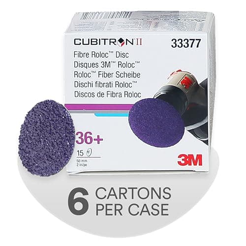 Image of 3M Cubitron II Roloc Fibre Disc 786C, 33377, 2 in (50 mm), 36+, 15 discs per carton