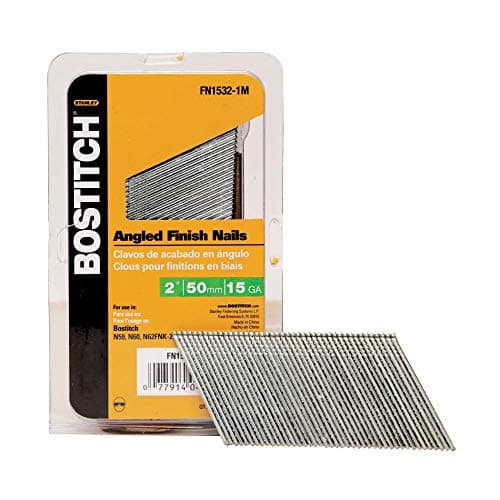 Image of BOSTITCH FN1532-1M 2-Inch 15-Gauge FN Style Angled Finish Nails, 1000 per Box