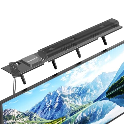 Image of Soundbar Mount, No Drilling Steel TV Top Shelf Fits Most of Sound Bars Up to 15 Lbs, Universal Sound Bar TV Mount Bracket, Sound Bar Stand Compatible with Samsung, Sony, LG,Bose, 33.8x4.7inch