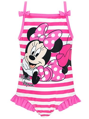 Image of Disney Minne Mouse Swimming Costume | Girls’ One-Piece Swimsuits | Children’s Swimming Costumes | 4-5 Years Pink
