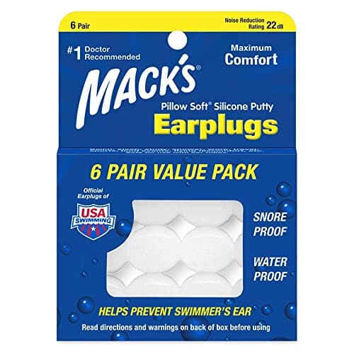 Image of Mack's Pillow Soft Silicone Earplugs 6 Pairs,12 Count (Pack of 1)