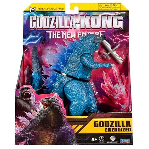 Image of MonsterVerse Godzilla x Kong: The New Empire, 6-Inch Energised Godzilla Action Figure Toy, Iconic Collectable Movie Character, Includes 2.5-Inch Battle Drone, Suitable for Ages 4 Years+