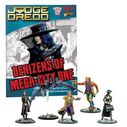 Image of Wargames Delivered Judge Dredd Miniatures Game - Denizens of Mega City One, 28mm Cyberpunk Tabletop Miniatures for Role Playing Games, and Model War by Warlord Games