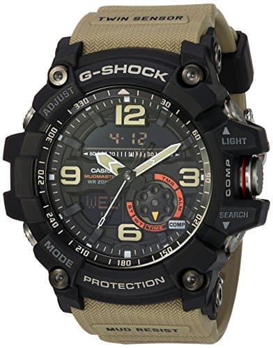 Image of Casio G-Shock Mudmaster Men's Black Ana-Digi Dial Resin Band Watch - GG-1000-1A5
