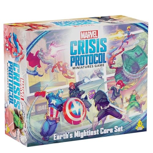 Image of Atomic Mass Games | Marvel Crisis Protocol - Earth's Mightiest Core Set | Miniatures Game | Ages 14+ | 2 Players | 90 Minutes Playing Time