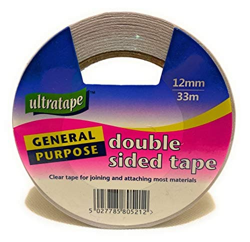 Image of Ultratape Double Sided Tape 12mm x 33m Genuine Single/Double/Triple Roll Packs (1)