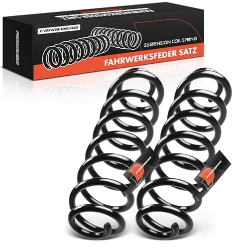 Image of Frankberg 2x Coil Spring Rear axle Left Right Compatible with O.c.t.a.v.i.a II Combi 2004-2013 Golf 2008-2013 T-o-u-r-a-n 2009-2017 Replace# 1K0511115DK