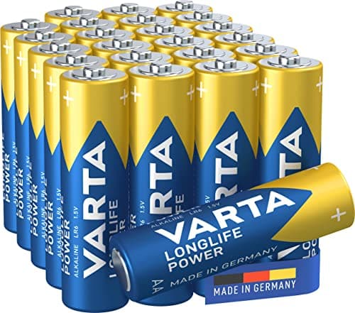 Image of VARTA Longlife Power AA Mignon LR06 Alkaline Battery (24-Pack) - Made in Germany - Ideal for Toys, Torches, Controllers and Other Battery-Powered Devices