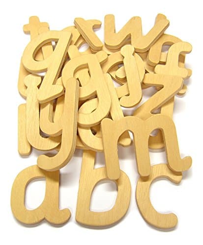Image of Major Brushes Lower Case Wooden Stencil Letters - Pack of 26