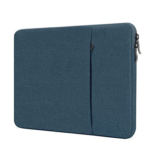 Image of ProElife 13-Inch Laptop Sleeve Case for 2026-2022 MacBook Air 13.6 inch with Apple M5 M4 M3 M2 & MacBook Neo 13 inch 2026 (A18 Pro) Accessory Travelling Carry Canvas Bag Cover Simple Case (Navy Blue)