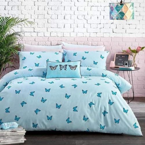 Image of Skinnydip Blue Butterfly Duvet Cover Set Double