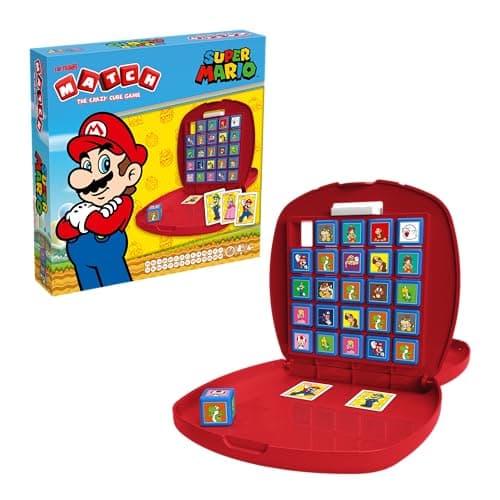 Image of Top Trumps Super Mario Match - Kids Mario Games 4 Years Plus - Match Logic Game 2 Players - Strategy Games - Board Game