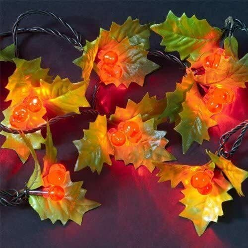 Image of Garden Store Direct 3.6m/12ft Red Holly Berry Indoor & Outdoor 50 Static LED Christmas Holiday Festive Decoration Lights