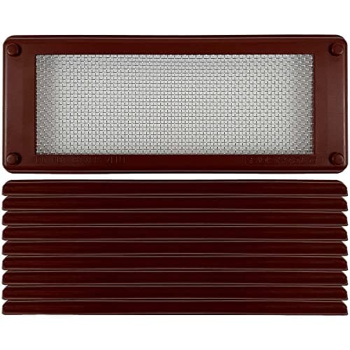 Image of Roshield Pest Proofing Air Brick Mesh Vent Cover | Mouse Insect Rodent Control Prevention x 10 (Brown, Standard)