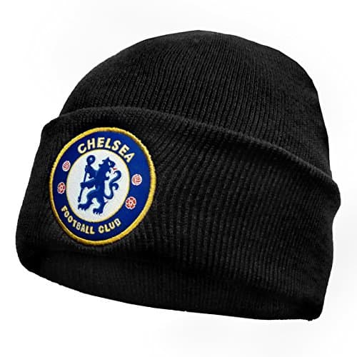 Image of Chelsea Official Football Gift Knitted Bronx Beanie Hat Black