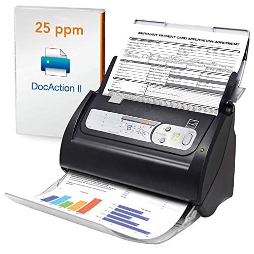 Image of Plustek Smartoffice PS186 Office Document Scanner, Double-Sided, A4, 600 dpi, for Windows