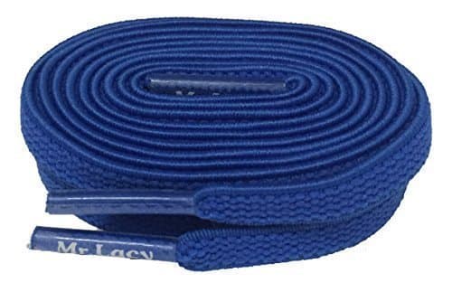 Image of Mr Lacy Flexies Elastic Flexible Shoelaces (90cm, Royal Blue)